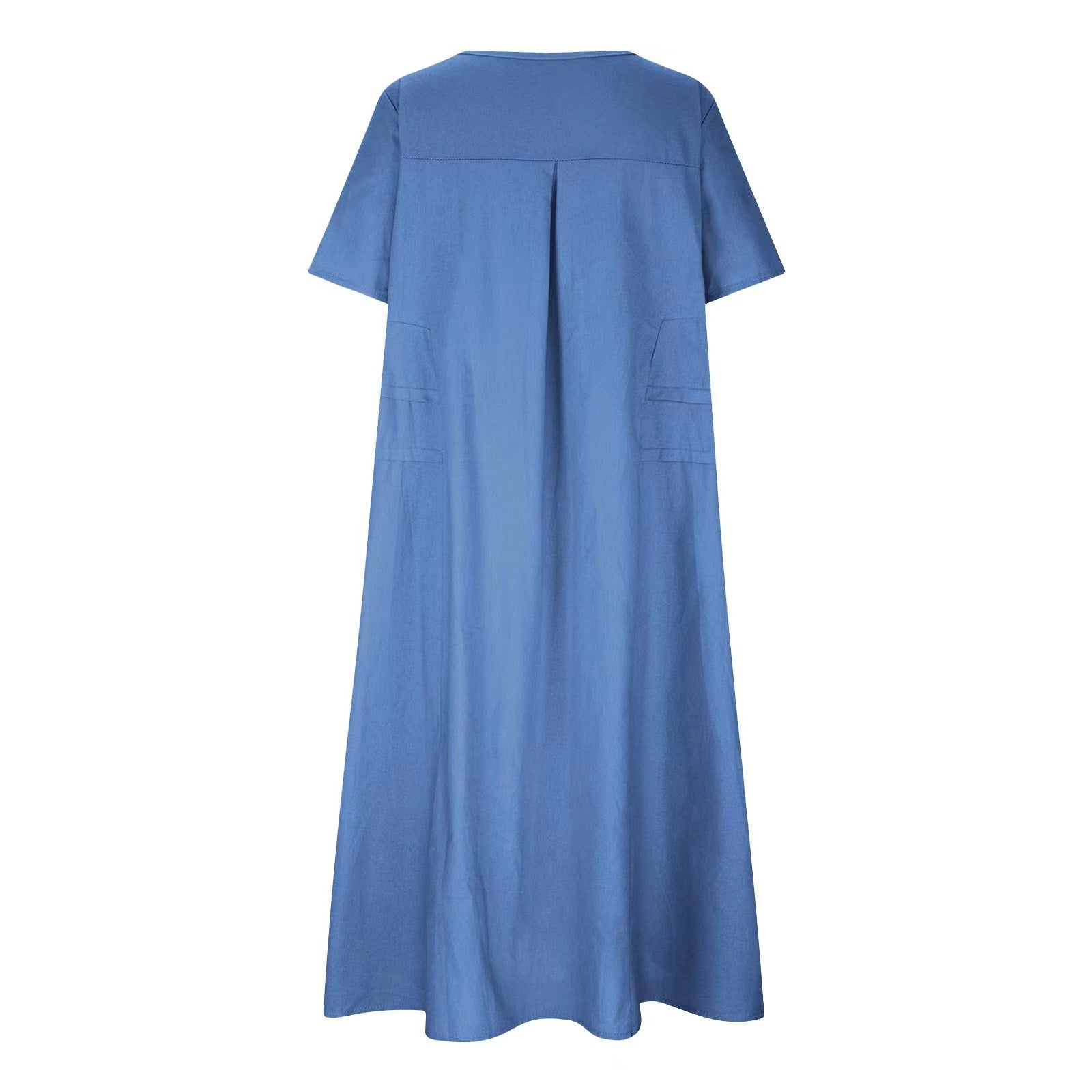 Tiered boho midi dress for women round neck summer style